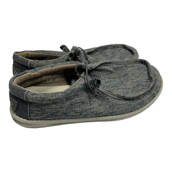 Hey Dude Wally Carbone Woven Slip On Loafer Shoes Men's US 9 EU 42 Gray - Picture 5 of 9